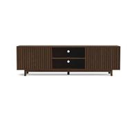 Freya - meuble tv 180 cm - 2 portes et 2 niches - Marron