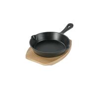 FREYERSBACHER Petite Poêle en Fonte Émaillée 15 cm Avec Becs Verseurs, Poêle à Frire Antiadhésive avec Revêtement en Émail, Poêle Induction pour l'Extérieur et l'Intérieur, Gaz Four Grill Barbecue