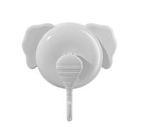 Frfik Crochets de douche à ventouse Motif éléphant Résistant à la rouille | Crochets de douche sans dommage pour cuisine, salle de bain, douche, mur, fenêtre, porte en verre