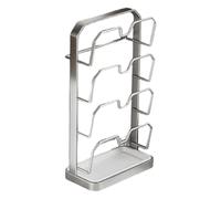 Frfik Organisateur De Couvercles De Casseroles | Support pour Couvercles de Marmite | Étagère Verticale de Rangement | pour Maison Cuisine Comptoir Restaurant Evier Garde-Manger