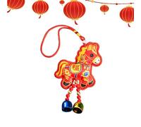 Frfik Ornement de l'Année du Cheval 2026 - Décoration Saisonnière Broderie Imitation - Sachet Parfumé du Nouvel An Chinois,pour Bureau Escalier Mur Jardin Salon Salle d'Étude Restaurant Camions Sacs à