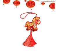 Frfik Pendentif Année du Cheval - Décoration de Fêtes en Imitation Broderie - Sachet Parfumé du Cheval - pour Bureau Escalier Mur Jardin Salon Salle d'Étude Restaurant Camions Sacs à Dos