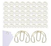 Frfik Trombones fantaisie | Support en métal doré en forme de casque | Petit trombone - pour enseignant, étudiant, bureau, école, boîte de rangement, tiroir, papeterie