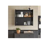 Sobuy FRG231-SCH Meuble haut toilettes suspendu