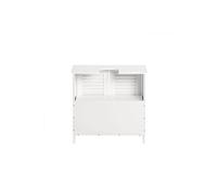 FRG237-W Meuble Sous-Lavabo Meuble de Salle de Bain Vasque - 2 portes et 2 étages