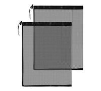 Frhwye Sac filtrant Pompe Bassin 2 pièces Housse Anti-colmatage en Maille | Sac En Maille Pour Pompe De 30,5 X 40 Cm Avec Cordon De Serrage pour cascade aquarium bac à poissons fontaine jardin