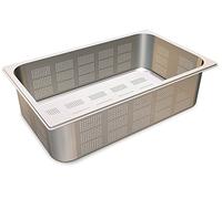 fricosmos 487012 Bac Gastronorm perforé inox 1/1 530 x 325 mm/40 mm