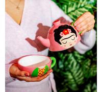 Frida Floral Thé Pour Un Théière Tasse Céramique Cadeau Set Emballé Sass & Belle