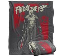 Friday The 13Th Drip Plaid ultra doux au toucher soyeux - 152 x 127 cm