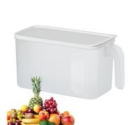 Fridge Ice Bin - Boîte à frites, conteneur transparent givré, poignée Lid