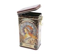 Fridolin 19399 Boîte de conservation/café en métal avec fermeture à étrier Volume : env. 1,4 l - Art Nouveau : Zodiac