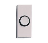 Bouton poussoir Sesame - Filaire - Rectangulaire - Blanc blanc G