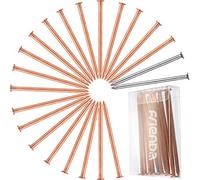 Frienda Lot de 20 Clous en cuivre pour Tuer Les souches d'arbres, Les Racines de 8,9 cm de Long pour Tuer Les Arbres, Les Pointes de Retrait de souches avec 2 Grands Clous en Acier de 8,9 cm et 1