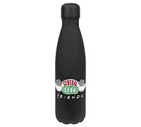 Friends - Bouteille d'eau Friends - Acier inoxydable - Bouteille d'eau sans BPA - Marchandise encadrée - Bouteille d'eau - Bouteille d'eau en métal - 750 ml - Noir