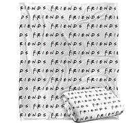 Friends Logo Repeat Plaid Ultra Doux au Toucher Soyeux - 152 x 127 cm