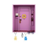 Friends Monica's Porte-Clés Mural en Bois avec 6 Crochets, Boîte à clés Murale en Bois, Armoire à Clés Murale Décorative pour Rangement des Clés et Courrier à l'entrée, Décoration Murale Home