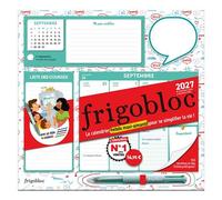 Frigobloc Hebdomadaire 4 couleurs 2027 - Calendrier organiseur familial (de sept. 2026 à déc. 2027) - Collectif - Play Bac Eds - broché - Calendrier
