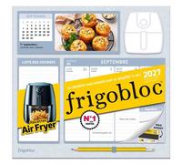 Frigobloc Hebdomadaire Air Fryer 2027 - Calendrier organiseur familial (de sept. 2026 à déc. 2027)
