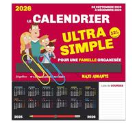 Frigobloc Le calendrier Ultra Simple (de sept. 2025 à déc. 2026) - Edition 2025