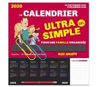 Frigobloc Le calendrier Ultra Simple (de sept. 2025 à déc. 2026) - Edition 2025 - Collectif - Play Bac Eds - Calendrier