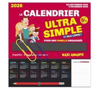 Frigobloc Le mini calendrier Ultra Simple (de sept. 2025 à déc. 2026) - Edition 2025