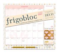 Frigobloc Mensuel 2027 Art Déco - Calendrier organiseur familial (de janv. à déc. 2027)