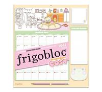 Frigobloc Mensuel 2027 Coloriages cosy - Calendrier organiseur familial (de janv. à déc. 2027)