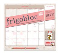 Frigobloc Mensuel 2027 Déco Chats - Calendrier organiseur familial (de janv. à déc. 2027)