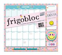 Frigobloc Mensuel 2027 Smiley World - Calendrier organiseur familial (de janv à déc. 2027) - Collectif - Play Bac Eds - broché - Calendrier