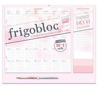 Frigobloc Mensuel 2027 Tendance déco Rose - Calendrier organiseur familial (de janv. à déc. 2027) De janvier à décembre 2027 - Collectif - Play Bac Eds - broché - Calendrier