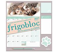 Frigobloc Mensuel Chats 2027 - Calendrier organiseur familial (de sept. 2026 à déc. 2027)