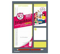 Frigobloc Mensuel Compact 2027 - Calendrier organiseur familial (de sept. 2026 à déc. 2027) - Collectif - Play Bac Eds - broché - Calendrier