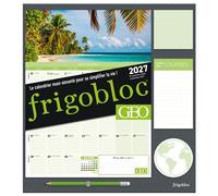 Frigobloc Mensuel GEO 2027 - Calendrier organiseur familial (de sept. 2026 à déc. 2027)