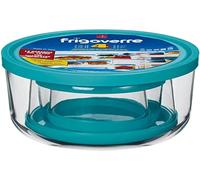 frigoverre Bormiolli Lot de 4 boîtes de Conservation en Verre en Verre avec Couvercle et Compartiment congélateur