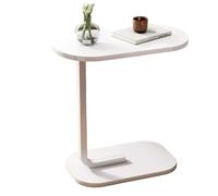 Frilla DESKICA Table basse avec roulettes, petite table d'appoint, élégante aspect bois de noyer, table de chevet, table décorative comme surface de rangement pour canapé et canapé