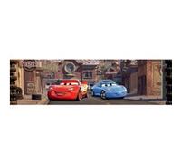Frise auto-adhésive Cars Flash McQueen et Sally Carrera en ville de Disney 10CM X 5M G