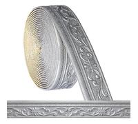 Frise autocollante 3D, 10 m x 8 cm x 5 mm, moulures murales, décoratives, autocollantes, Ligne de Ceinture Gris 8 X 100 PLINTHE PVC