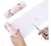 Frise Autocollante Murale de Fleur Rose Pvc, Imperméable, Amovible
