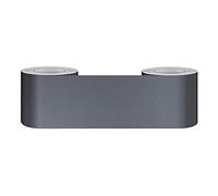 Frise de papier peint autocollante grise mate 5 cm x 500 cm - Bordure murale autocollante pour plafond de maison, salle de bain, salon, cuisine
