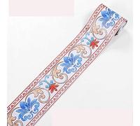 Frise de papier peint marocain auto-adhésive amovible pour cuisine et salle de bain Rouge 10 x 500 cm