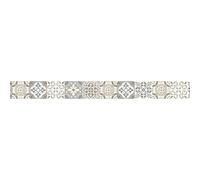 Frise décorative adhésive, borgatella carreaux de ciment style ancien, 9 cm X 300 cm