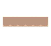 Frise décorative adhésive, feston beige, 9 cm X 300 cm
