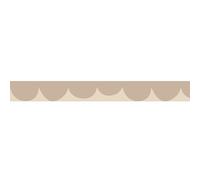 Frise décorative adhésive, festonnée irrégulier beige, motif géométrique, enfant, 5 cm X 300 cm