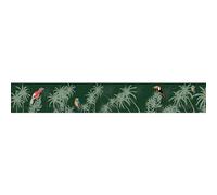 Frise décorative adhésive, pionus, feuillage et oiseaux tropicaux, 9 cm X 300 cm