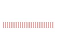 Frise décorative adhésive, rose pâle apaisant, dans la tendance rayure, 10 cm X 300 cm