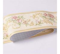 Frise Murale Adhesive Bordure Papier Peint Frise Autocollante pour Cuisine, Salle de Bains, Plafond, Salon, Chambre Décoration Murale Huang Tianyuan 10.6cm X 500CM