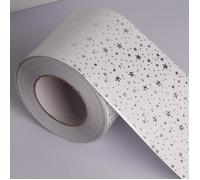 Frise Murale Adhesive - Non spécifié - Motif étoiles noires - PVC - 10 x 500 cm - Décoration intérieure