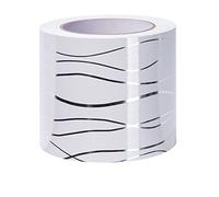 Frise Murale Autocollant Papier Peint Autocollant imperméable en PVC Plinthe Autocollant de cuisine et de salle de bain Décor Mural vague blanche 5cm X 500cm