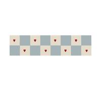 Frise Murale Check With Hearts Beige TU
