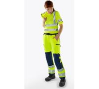 Fristads Pantalon stretch femme High Vis Green cl. 2 2665 GSTP Jaune de sécurité/Noir 38